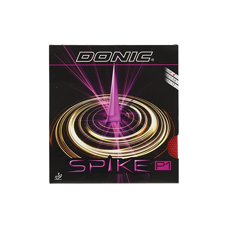 DONIC(ドニック) 卓球 スパイク P1 粒高ラバー レッド 0.3 AL073