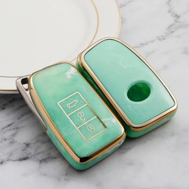 [BAGOOD] Lexus Key Case, Key Holder, Scratch/Drop Prevention, Premium TPU, Ultra Lightweight, Accessory, Lexus NX 20 Series, 10 Series, RX IS GS RC RC F, LX, 3 Buttons (Green)