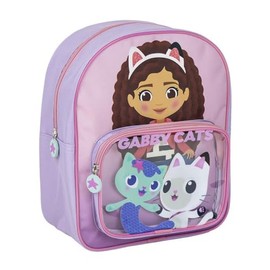 CERDA GROUP Unisex Children's Cerda, Standard, Colourful, Estándar Children's Backpack by Gabby's Dollhouse, Pink, pink