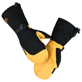 Daniel Smart Ski Mittens for Men and Women - Waterproof Winter Gloves - Snow Mitts for Cold Weather and Outdoor Activities.