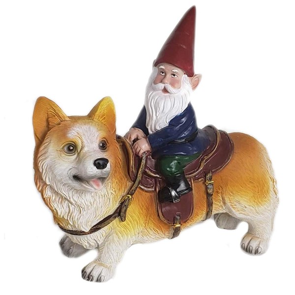 Funny Guy Mugs Garden Gnome Statue - Gnome Riding a