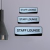Standard Plus Staff Lounge Wall or Door Sign | Office