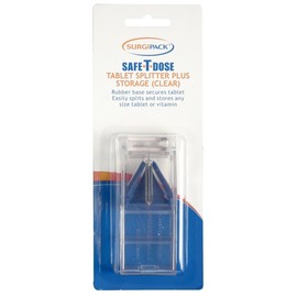 Surgipack Safe-T-Dose Tablet Splitter Plus Storage - Clear