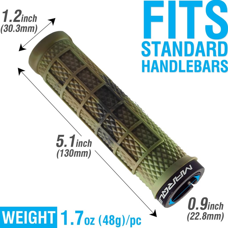 Marque Grapple Mountain Bike Handlebar Grips – Single Lock-On Ring