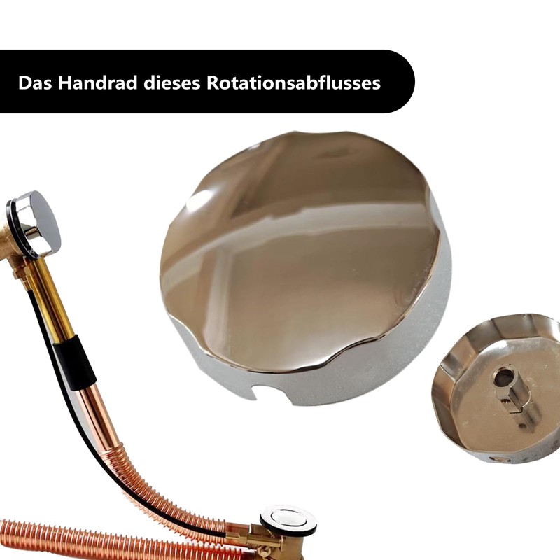 NIYATA Bathtub Knobs Bathtub Drain Accessories Twist Handle Bathtub Bathtub