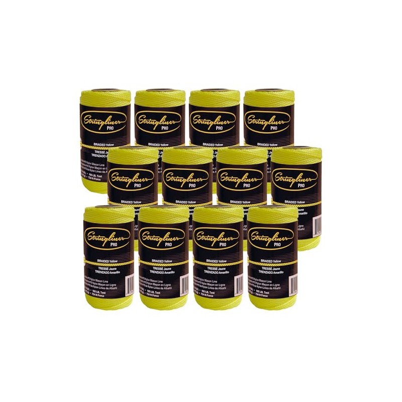 Stringliner 35150 Mason’s Line Replacement Rolls – 1/4 Lb. #18