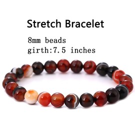 HYHONEY Beaded Bracelets Bracelet for Men Women His and Hers Couples Bracelets Elastic Stretch Mens Womens Bracelet