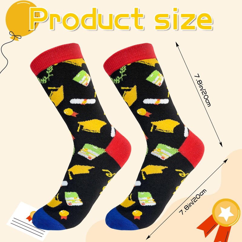 Asikkon Graduation Crew Socks Graduation Gifts for Her and Him