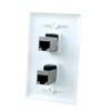 BOPLAT 2 Port Ethernet CAT7 Wall Plate Female to Female