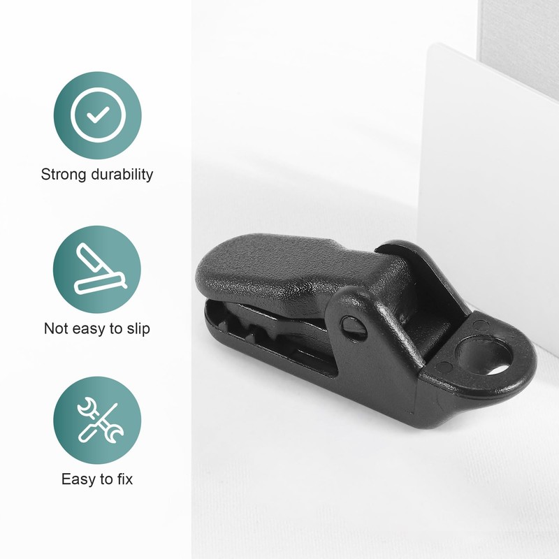 20Pcs Tent Awning Canopy Clamp Tarp Clip Snap Canvas Anchor