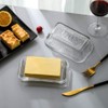 Glass Butter Dish with Lid from 1500 C Tabletop Farm-house