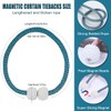 JOYJULY Magnetic Curtain Tiebacks (6 Pack),Modern Pearl Curtain Drapes Clips