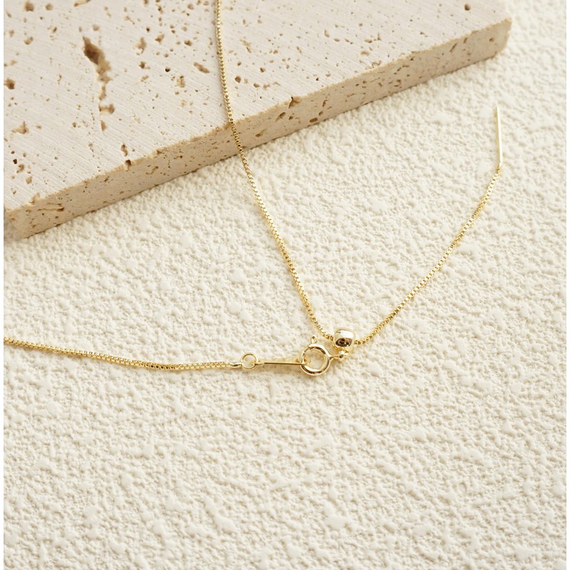 Jovialpixie Dainty Gold Cross Pendant Necklace for Women - 14K