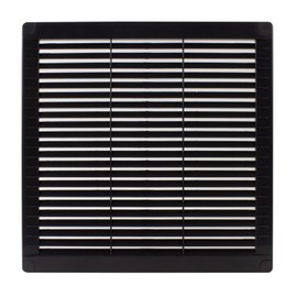 VONLIS® Ventilation Grille Exhaust Grille Slat Grille Plastic Square 250 x 250 mm Anthracite / Graphite