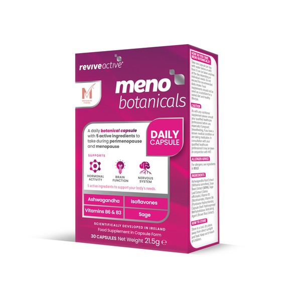 Meno Botanicals Menopause Supplement - Perimenopause, Menopause and Post Menopause