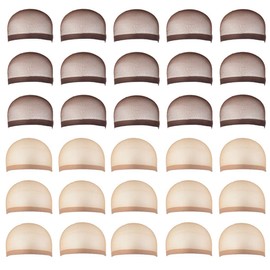 30 Pieces Wig Caps, Wig Caps for Women Lace Front Wig Stocking Caps for Wigs(2 colors-30pcs)…