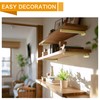 EZYDECOR 6 Pcs Gold Shelf Brackets Heavy Duty Brackets for
