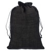 CleverDelights 10" x 14" Black Burlap Bags - 10 Pack