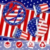 255PCS 4th of July Decorations Patriotic American Flag Party Supplies,Set