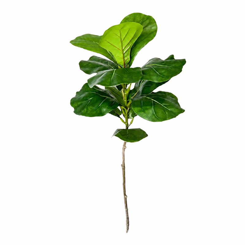 Artificial Ficus Tree Branch, 27.55 in Fake Green Plant Decor