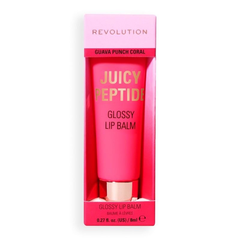 Revolution Juicy Peptide Lip Balm, Pflegender Lippenbalsam mit Peptiden, Squalan