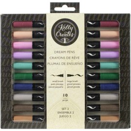 American Crafts Kelly Creates Dream Pens Set 2 10/Pc 348263 New