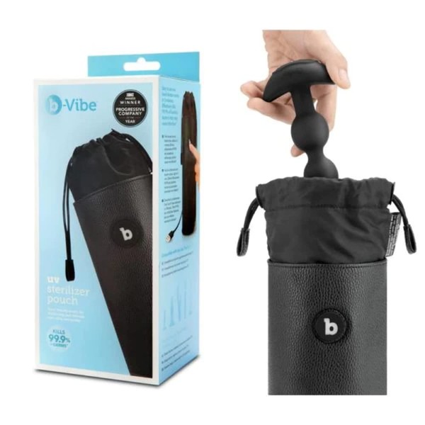 B-Vibe Sterializer Pouch Accessories for Cup Masturbators Black One Size