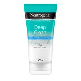 Neutrogena Deep Clean Facial Cleanser, Skin Refining Exfoliating with Glycolic Acid for All Skin Types,150 ml