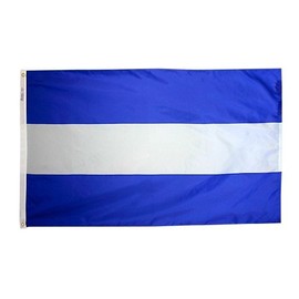 Nicaragua Civil Dyed Indoor Outdoor International Nylon Flag Grommets 3' X 5'