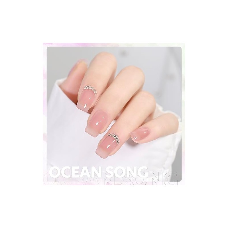 GAOY- Esmalte de uñas en gel Jelly Nude, esmalte en