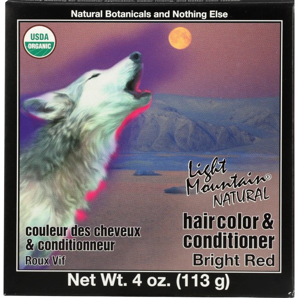 Light Mountain, Hair Color Bright Red, 4 Ounce