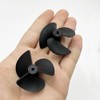10PCS RC Boat Propellers Plastic 3-Blades Propellers for 2mm Motor