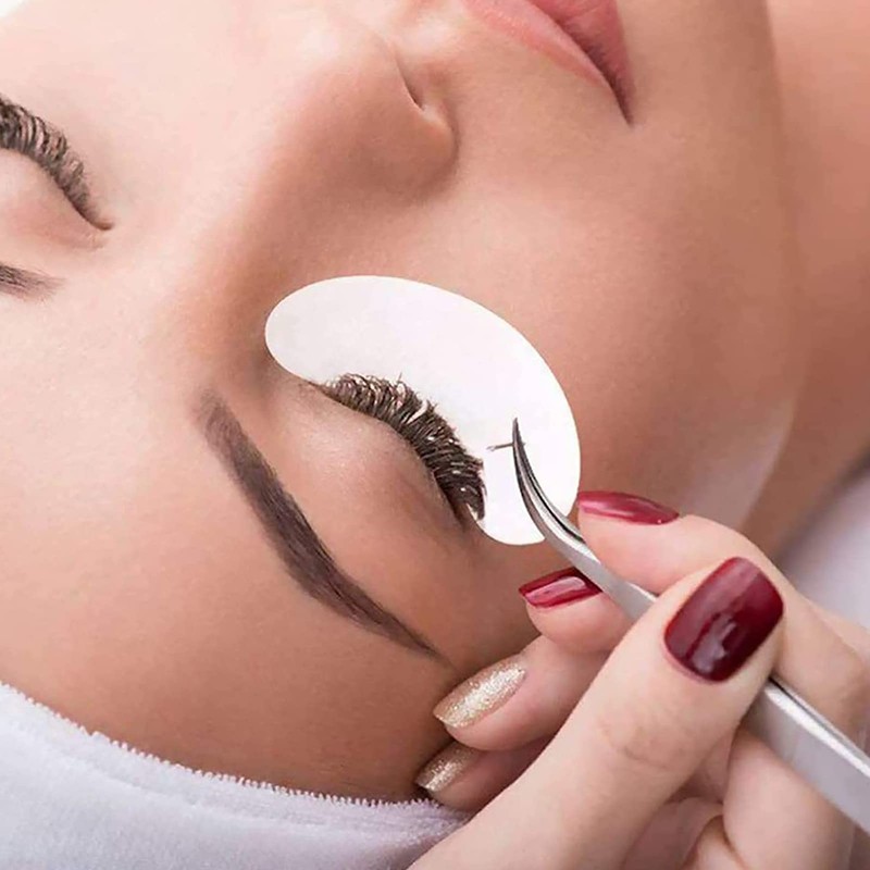 Fanshiontide 50 Pairs Eye Pads for Eyelash Extension, Eyelash Pads,