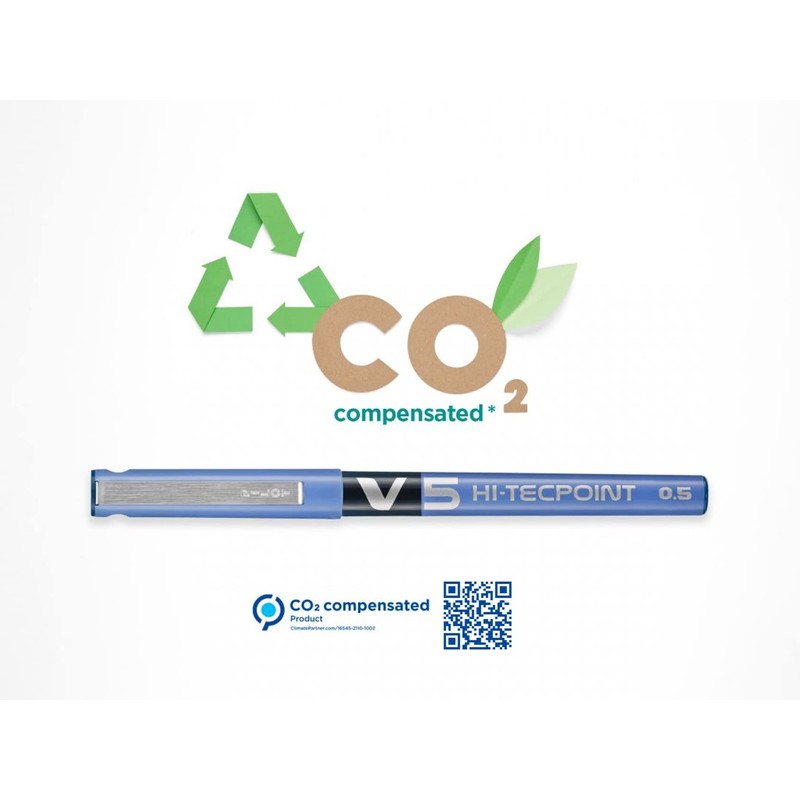 PILOT V5 Liquid Ink Rollerball 0.5mm Tip - Blue, Pack