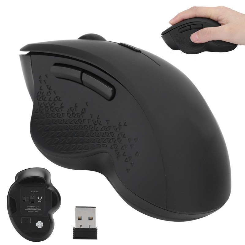 T68 2.4GHz 6D Wireless Mouse 1600DP1 Mute USB Optical Gaming