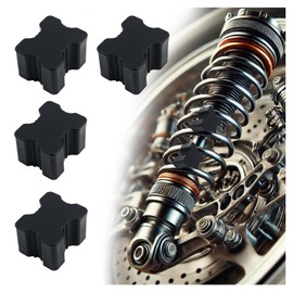 4PCS Car Coil Spring Spacers,Heavy Duty Rubber Lift Blocks for Enhancing 1" to 1.5" Spacing Spring Rate,Universal Front&Rear Coil Springs Spacers Car Accessories