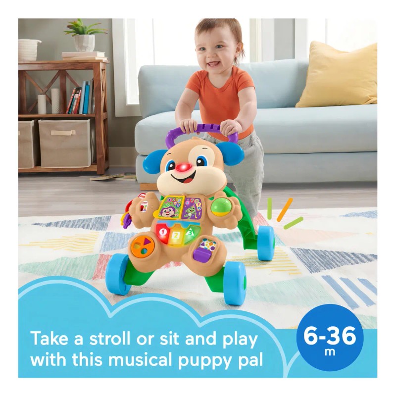 Fisher Price Caminador Perrito Andadera !!! Color Azul Azul