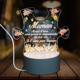 Cadeau Maman Veilleuse, Cadeau Fete des Mere Francais, Cadeau Pour Maman, Cadeau Noel Maman, Cadeau Maman De Sa Fille Fils, Cadeau Mere Idee Cadeau Maman Francais Cadeau Pour Femme