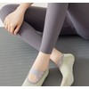 Anti-slip Women's Yoga Socks for Home Training Pilates Indoor Use Slipper Socks White 5ea