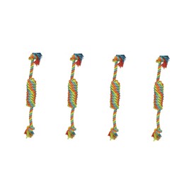 Dog Toys 20" Tough Rope Tuggers Play Fetch for Big Breed Medium to Larger Pups Choose Quantity (4 Rope Tugs)