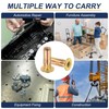 PATIKIL 12 Pcs Multi-Grip Rivet Nuts, M6 Pre-Bulbed Shank Flat