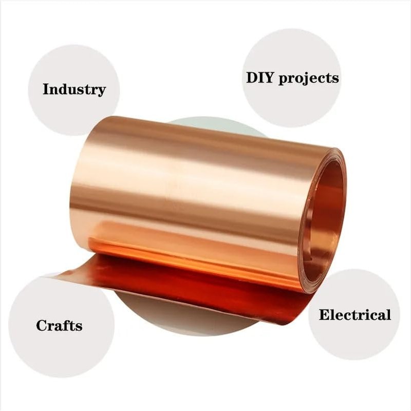 Pure Copper Sheet Roll, Copper Flashing General Use or Roofing