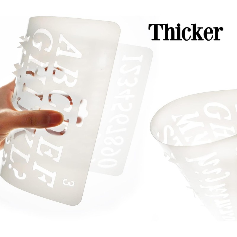 Alphabet Painting 4 PCS Assorted Styles Plastic Number and Letter
