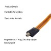 OSFTBVT Flat Coaxial RG6 F Type Jumper Cable for Windows