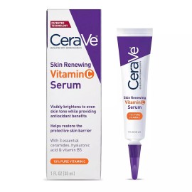CeraVe Vitamin C Serum with Hyaluronic Acid | Skin Brightening Serum for Face