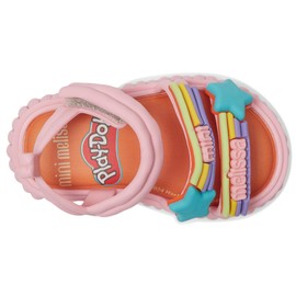 Mini Melissa Baby Girls Create + Play Doh (Toddler/Little Kid) Sandal, Pink, 10 Infant