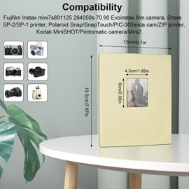 bssmmai Photo Album, Photo Album, Photo Album, Photo Album, Photo Album, Photo Album Mini, Each Album Has 26 Pages, 4 Compartments per Page, Each Compartment Holds 2 Photos (208 Instant Pictures)