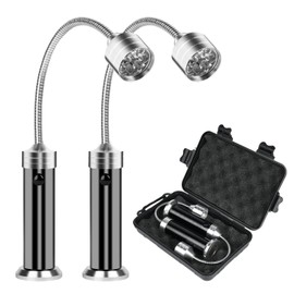 AMFUN Outdoor Grill Lights, 2PCS BBQ Barbecue Grill Light, Magnetic Grill Light Set with a Carrying Case, Ideal for Grilling, Outdoor Camping, Picnic and Garage Lighting