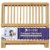 Totally Bamboo – Escurreplatos plegable, capacidad extragrande para máximo almacenamiento,