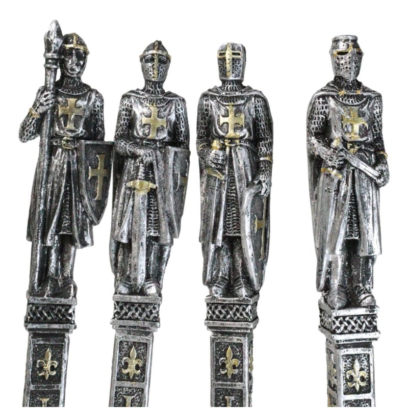 Set of 12 Medieval Crusader Templar Knights Of The Cross
